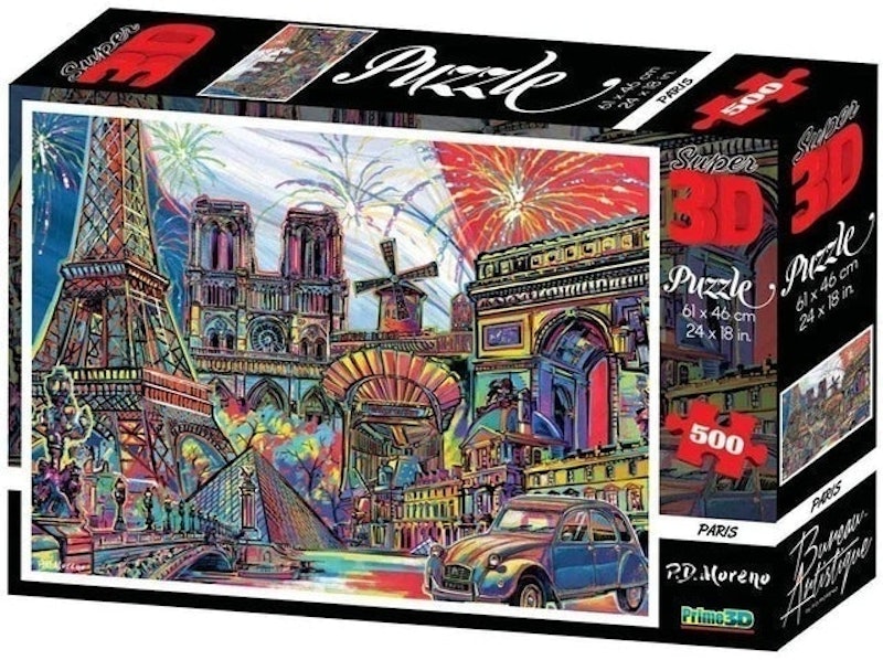 Quebra Cabeça Super 3D Modelo Paris com 500 Peças 1