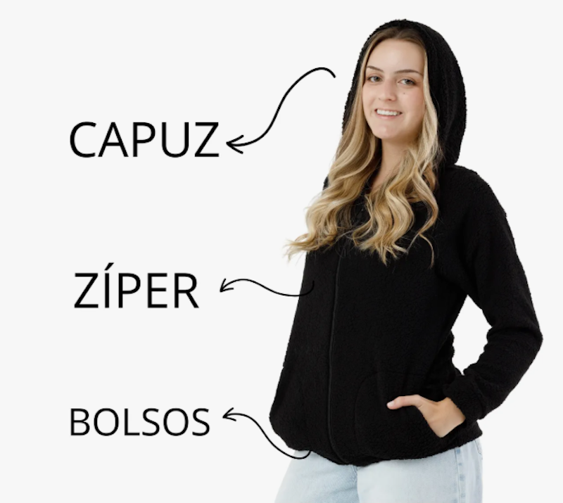 Casaco Teddy Carneirinho Feminino 3