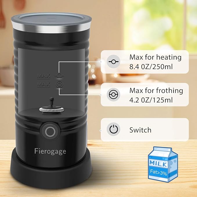 Espumador de Leite, Vaporizador e Aquecedor Automático 2