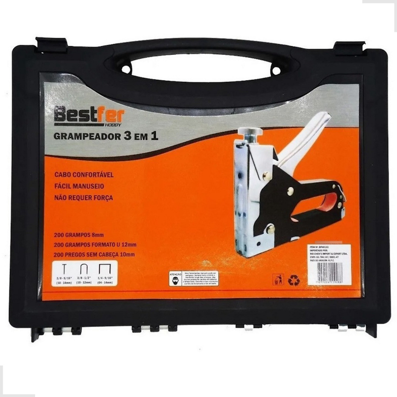 Grampeador Tapeceiro Profissional Bestfer 4