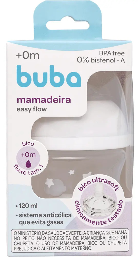 Kit 2 Mamadeiras Buba Easy Flow Nuvem 120 + 270 ml 4