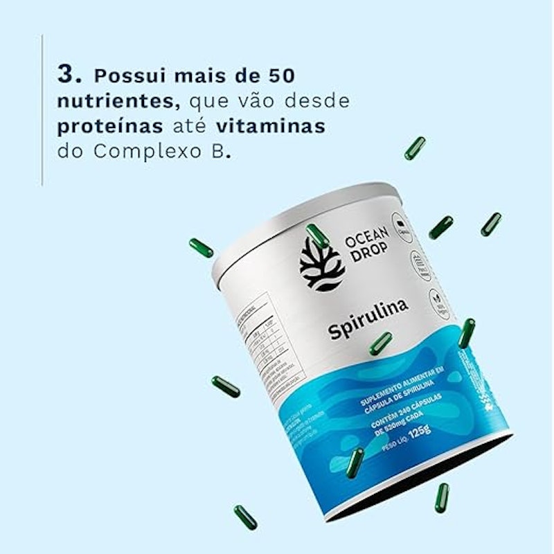 Suplemento de Spirulina em Tablet 2