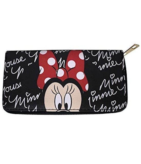 Carteira Rosto Minnie Preta - Disney 1