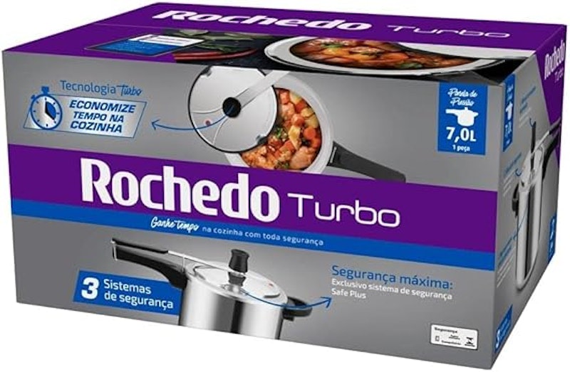 Panela de Pressão Rochedo Turbo Polida 5