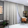 BARONI DECOR HOME Cortina Gaze de Linho com Forro de Microfibra para Varão 1