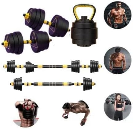 Kit de Halteres 20 kg com Suporte Kettlebell 1