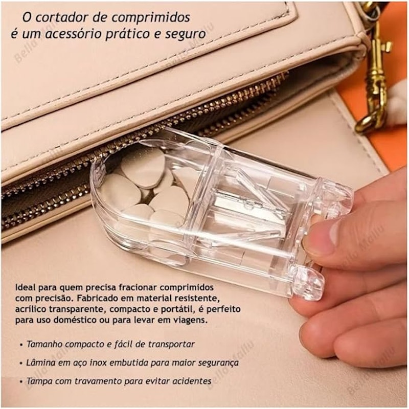 Cortador de Comprimidos com Reservatório 3