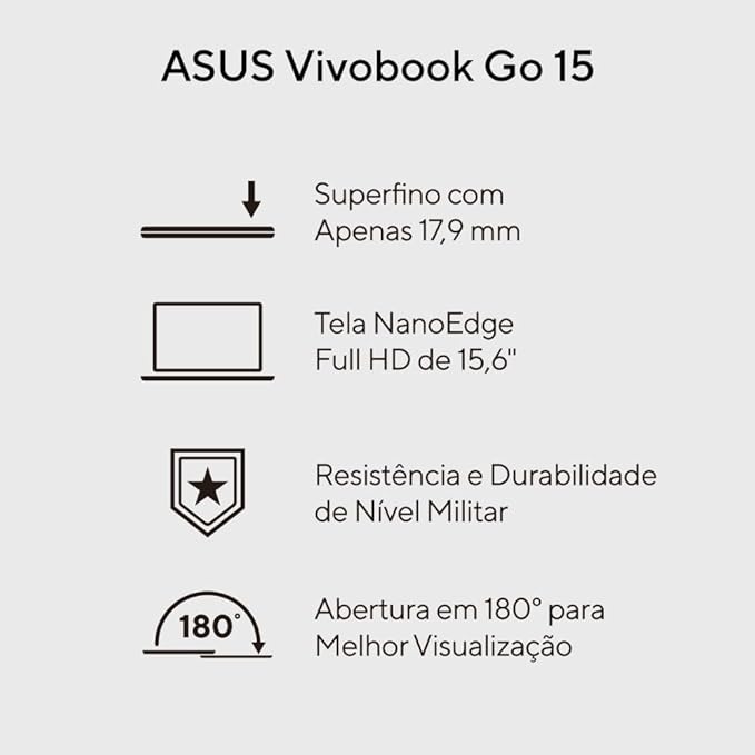 Notebook ASUS Vivobook Go 15 3