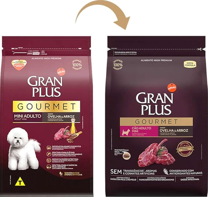 Alimento Seco Cão Adulto Mini e Pequeno Sabor Ovelha e Arroz 3