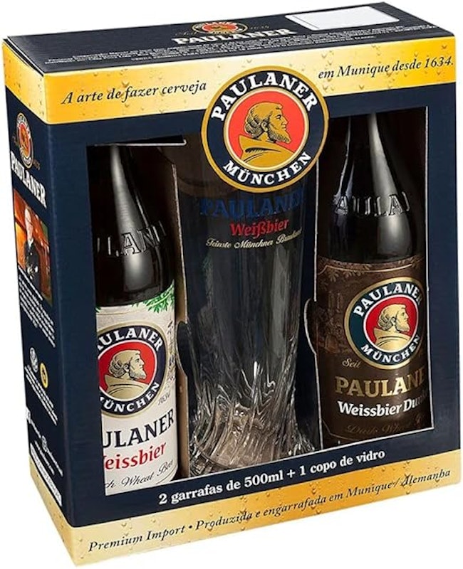 Kit Cerveja PWeissbier e Dunkel 500ml com 1 Copo Exclusivo 2