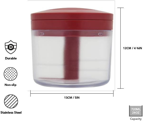 Processador de Alimentos Manual Triturador Moedor  2