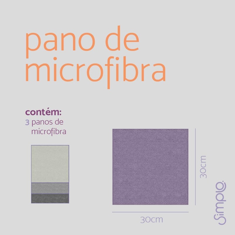 Panos de Microfibra Multiúso 3 Peças 4