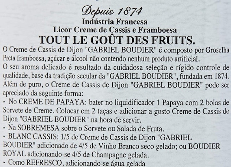 Licor Creme de Cassis Gabriel Boudier 3