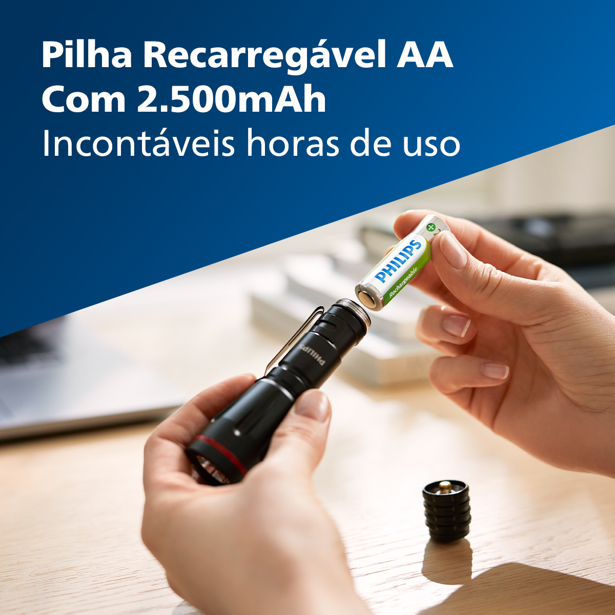 Pilha Recarregável AA 1,2V 2.500mAh 5