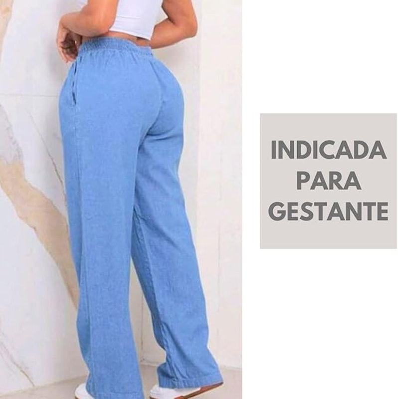 Calça Jeans Feminina Pantalona 3
