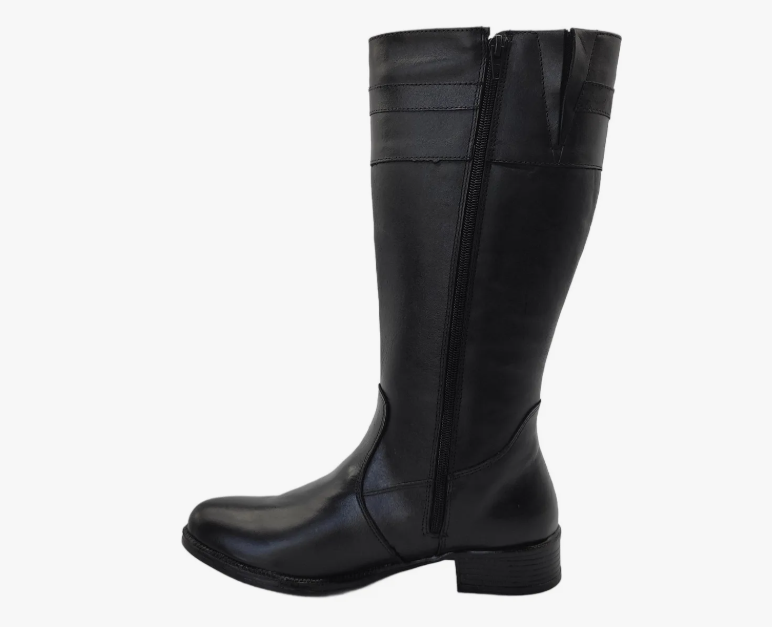 Bota Feminina Montaria Preto Cano Longo 2