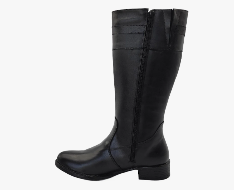 Bota Feminina Montaria Preto Cano Longo 2