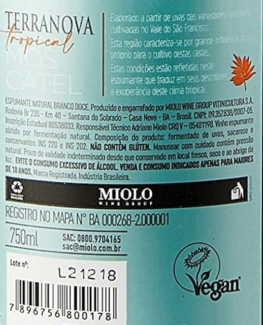 Espumante Terranova Moscatel Miolo 3