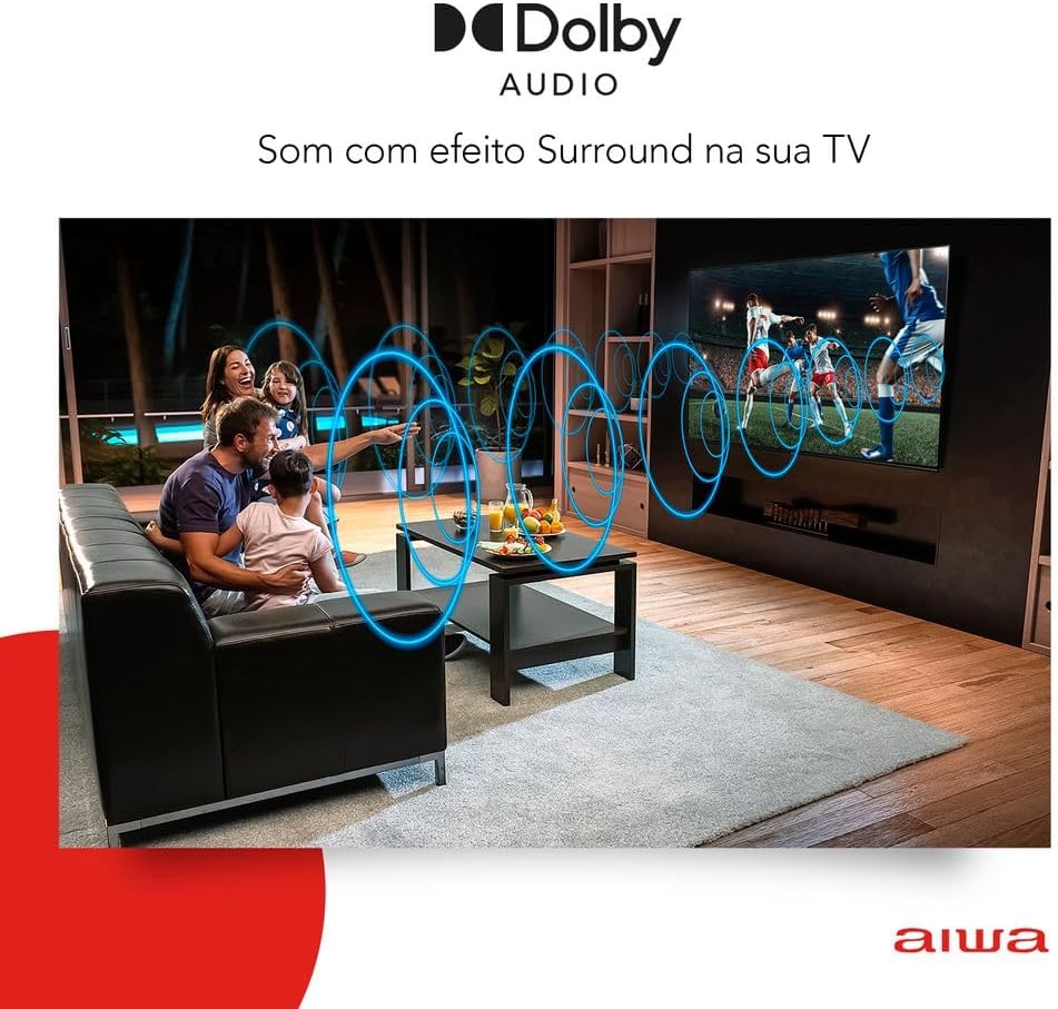 Smart TV AIWA 50” Android 4K Borda Ultrafina 3