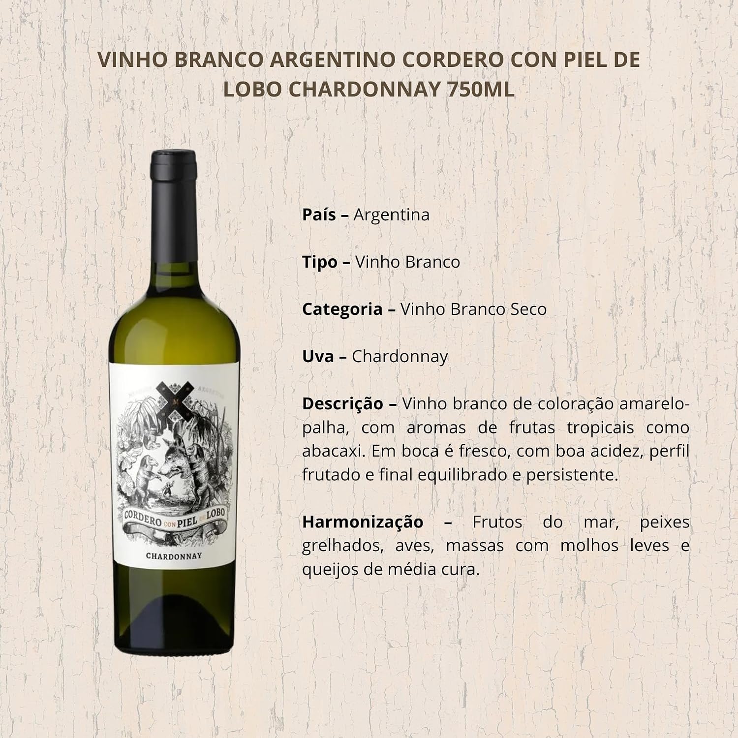 Cordero con Piel de Lobo Chardonnay 4