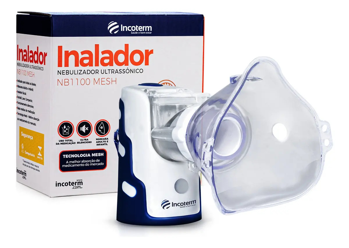 Inalador / Nebulizador Portátil Ultrassônico NB1100 Mesh 1