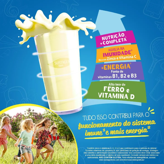 Sustagen Kids Complemento Alimentar 4