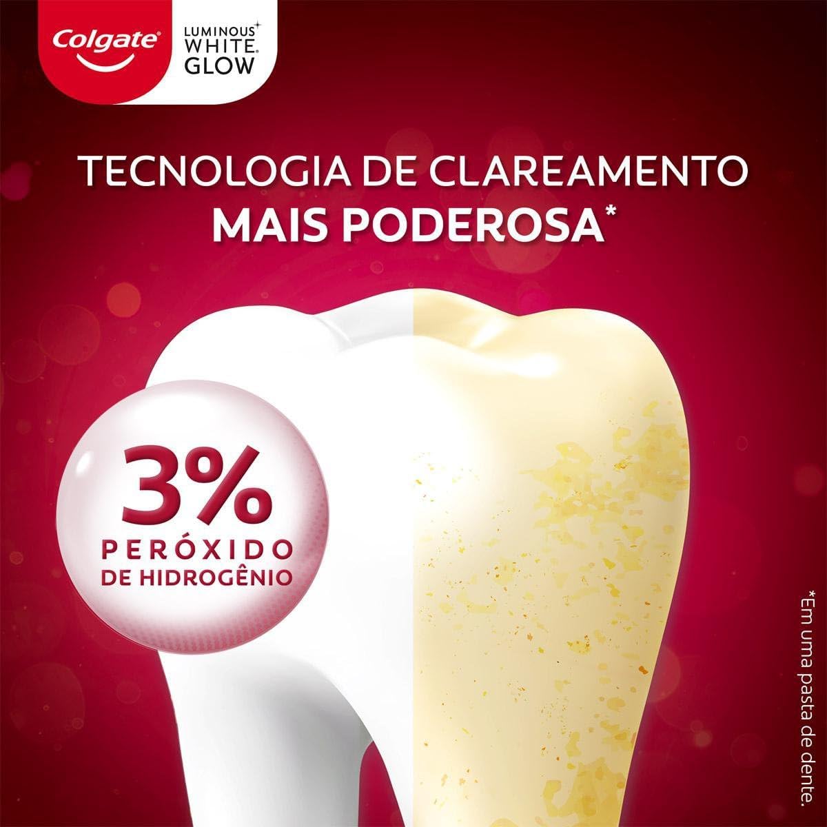 Creme Dental Clareador Colgate Luminous White Glow 3