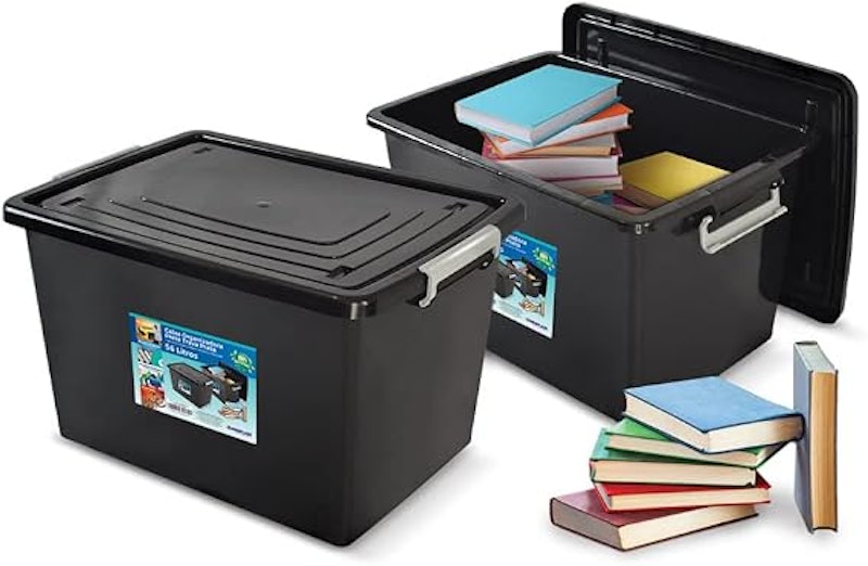 Caixa Organizadora Preta 56 L 4