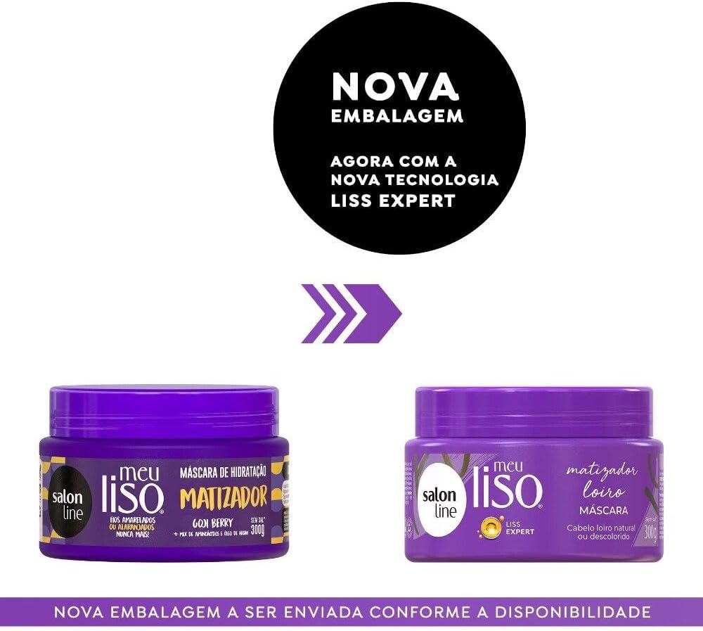 Máscara Meu Liso Matizadora Loiro Salon Line 3