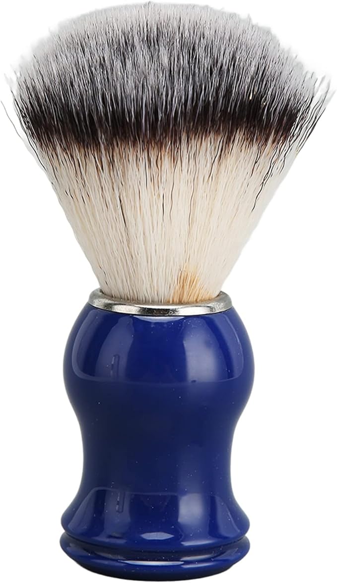 Pincel de Barbear Artesanal com Cabo Azul 1