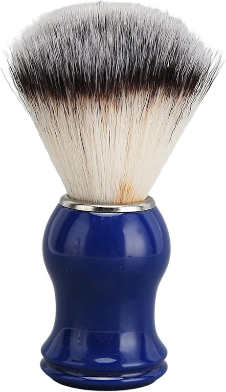 Pincel de Barbear Artesanal com Cabo Azul 1