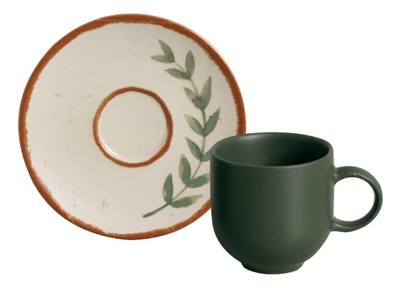 Conjunto com 6 Xícaras de Café com Pires Coup Stoneware Magari 1