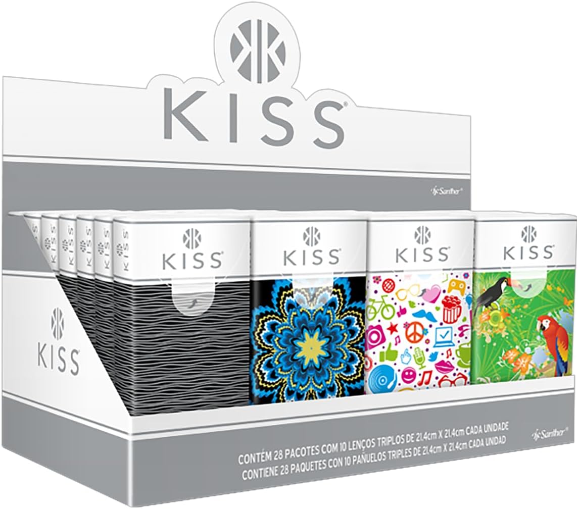 Lenço de Papel Kiss Folha Dupla 1
