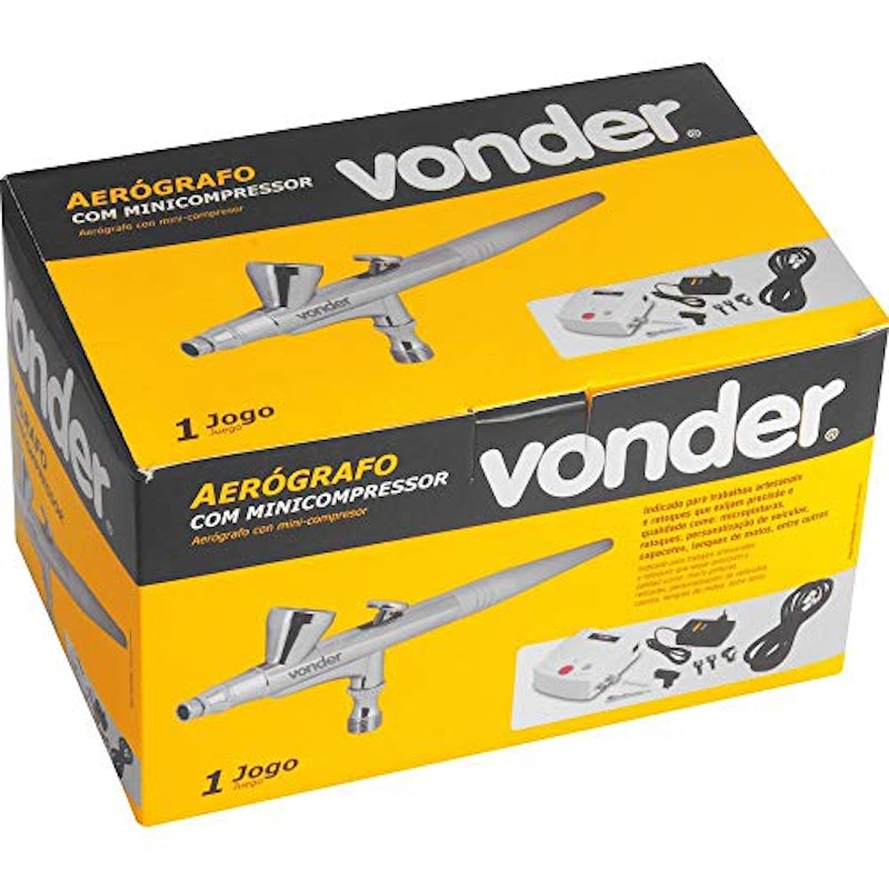 Aerógrafo com Minicompressor Vonder 5