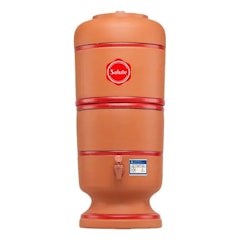 Filtro de Barro Salute com 2 Velas Carvão + 2 Boias