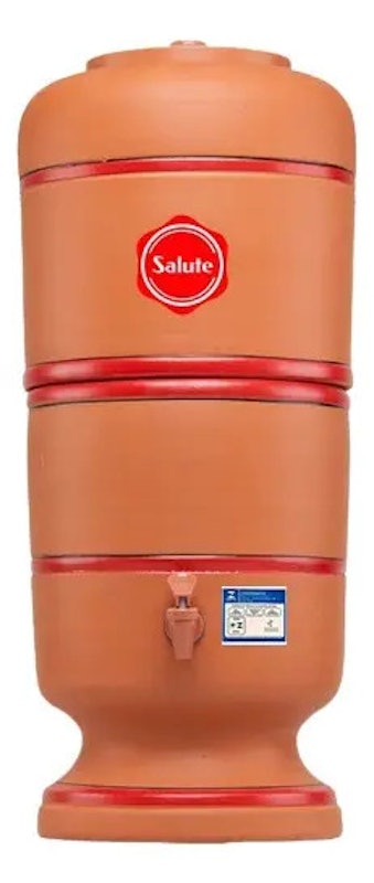 Filtro de Barro Salute com 2 Velas Carvão + 2 Boias 1