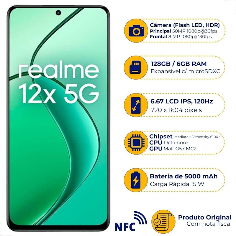 Realme 12X 5G 128 GB e 6 GB de RAM 2