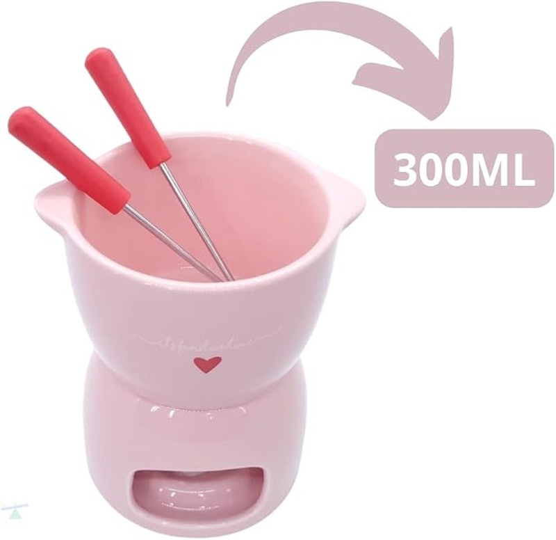 Conjunto para Fondue de Porcelana L'Amour 3