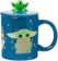 SILVER BUFFALO Caneca de Cerâmica Star Wars The Mandalorian Grogu com Tampa de Sapo 1