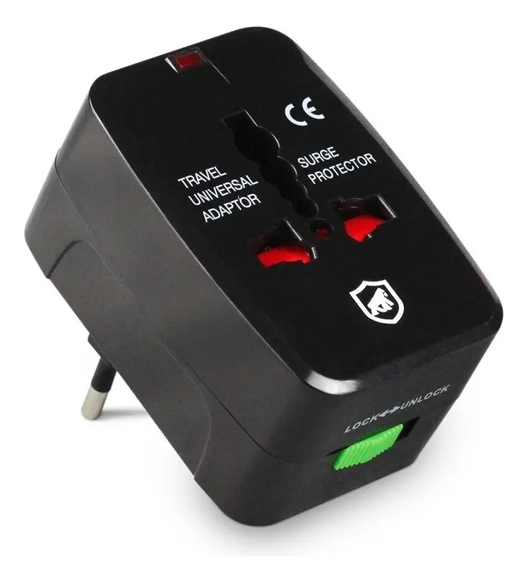 Gshield Adaptador Universal de Tomada para Viagem Bivolt 4