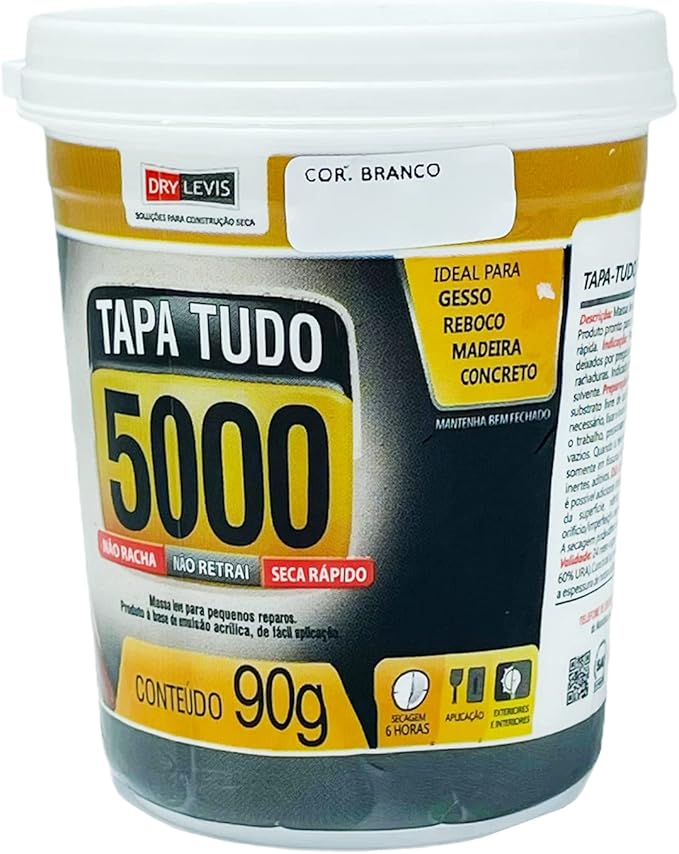 Massa Tapa Tudo Branca 5000 Wood Wood 90 g 4