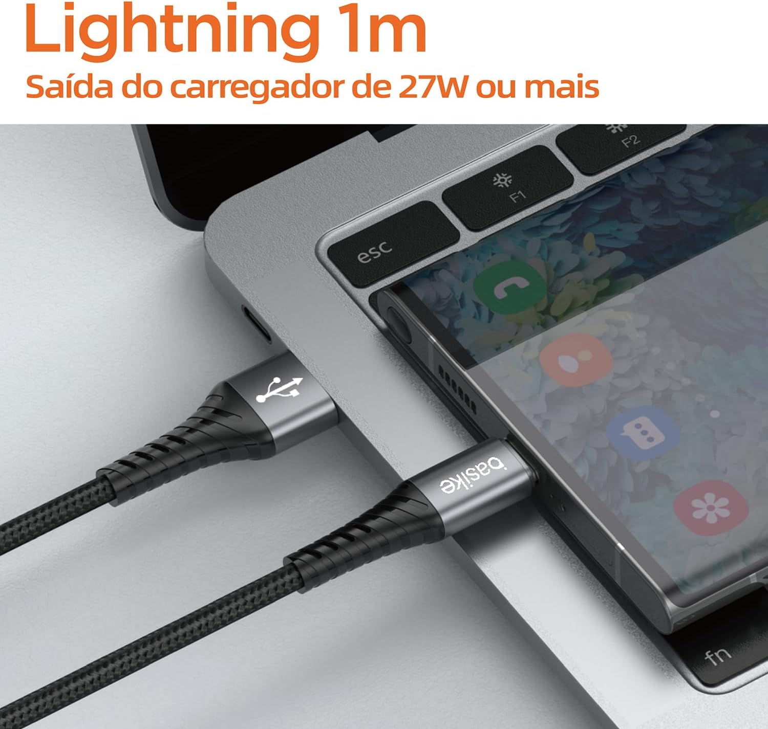 Cabo Basike USB Type C 27 W 1 m 4