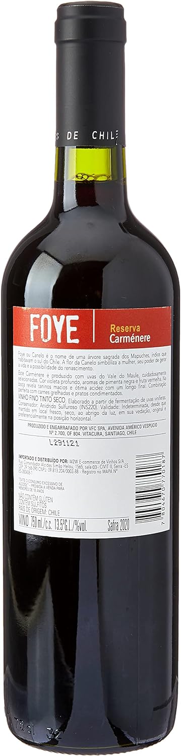 Vinho Foye Reserva Carmenere 750 ml 2