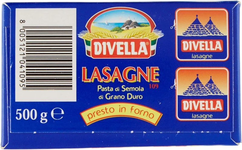 Lasagne di Semola 109 Divella 4