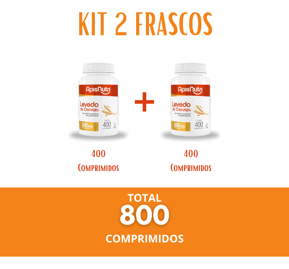 Kit 2 Levedo de Cerveja 500 mg 3