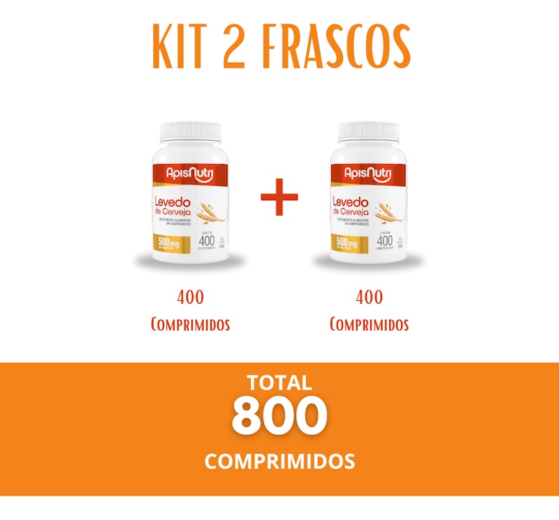 Kit 2 Levedo de Cerveja 500 mg 3