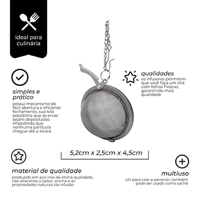 Infusor de Inox para Chá 3