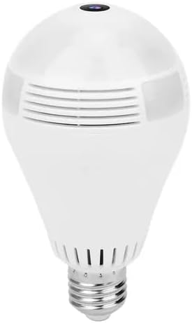 Lâmpada Câmera Espiã IP Led Wi-Fi Panorâmica 360° 2