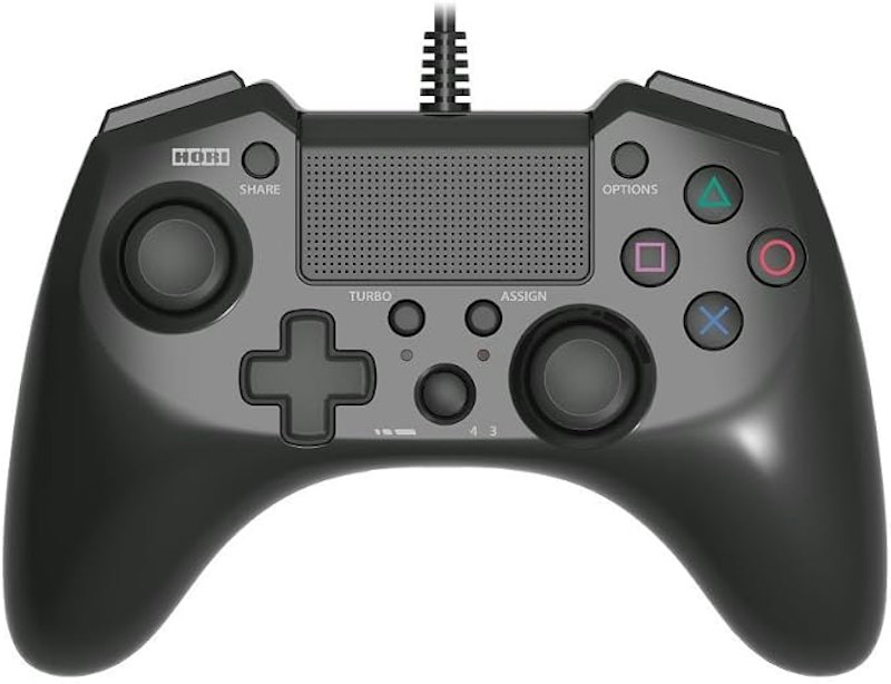 Controle com Fio Hori Pad 4 FPS Plus para PS4 e PS3 Preto 1