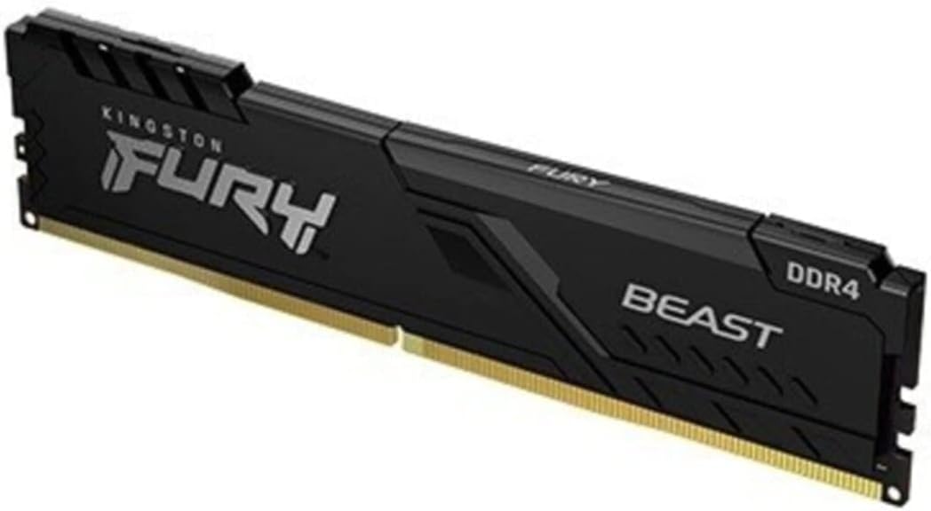 Memória de 32 GB DIMM DDR4 3200 MHz FURY Beast Black 1,35 V CL16 2Rx8 288 Pinos para Desktop/Gamers 2